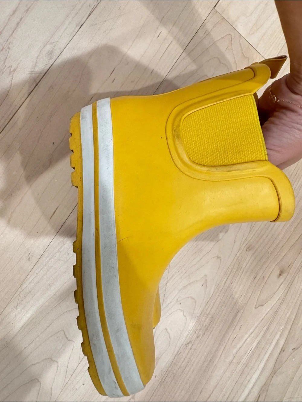 J. Crew Kids Yellow Pull-On Rain Boots